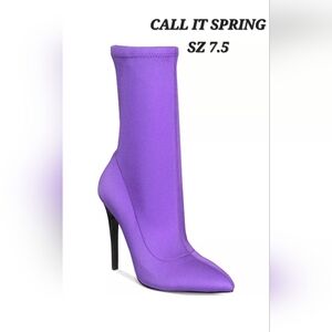 Call It Spring Hailassi Sock Booties Sz 7.5 NWObox